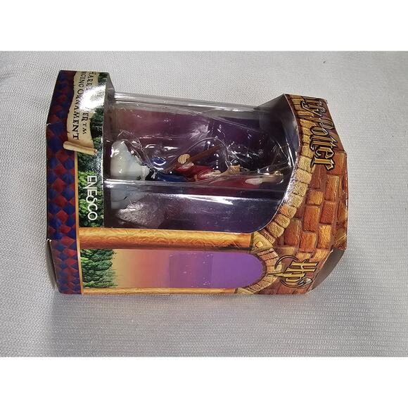 Harry Potter Hanging Ornament by Enesco - Golden Snitch Nimbus 2000 - NIB - Picture 6 of 9